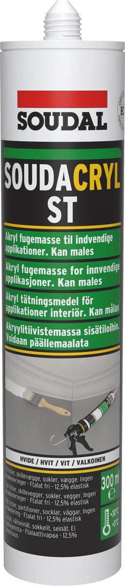 Akryl st fugemasse hvit 300ml (0300)