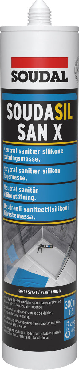Soudasil SAN X Sort 300ml