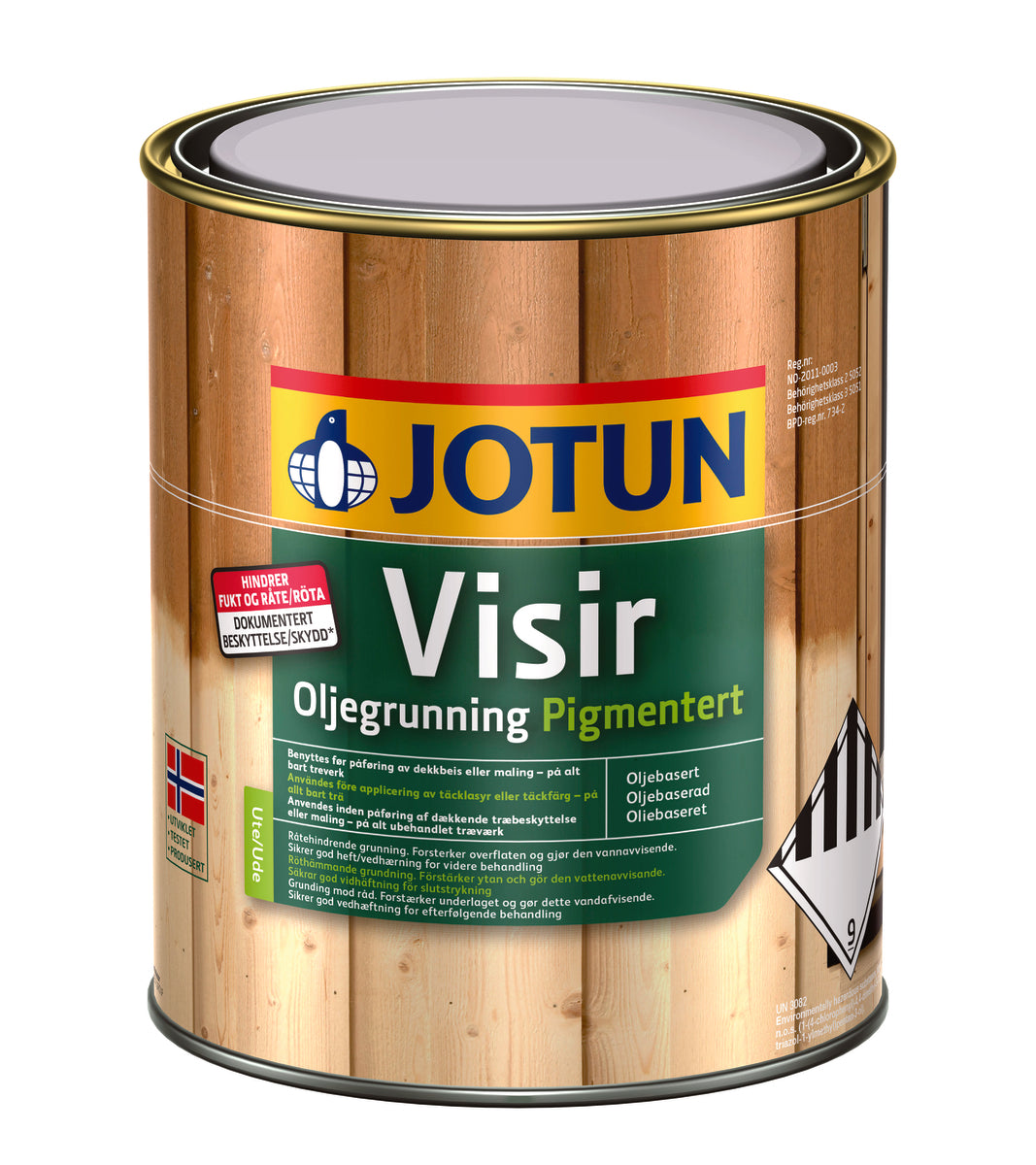 Visir oljegrunning pigmen 1ltr