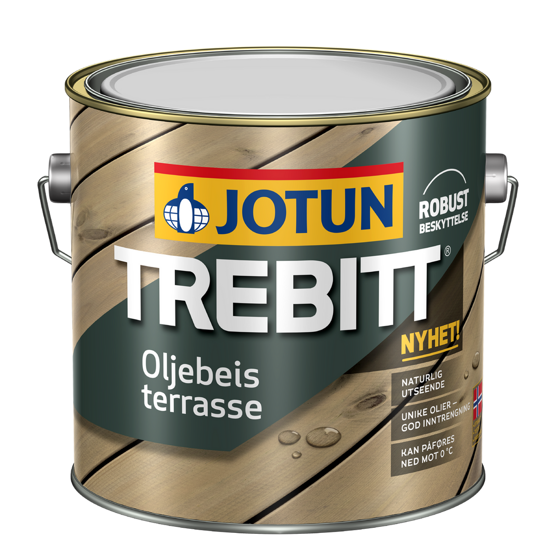 Trebitt oljebasert terrassebeis klar base 2,7L