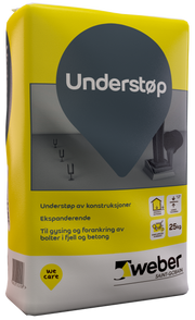 Understøp 25kg (ekspanderende betong)