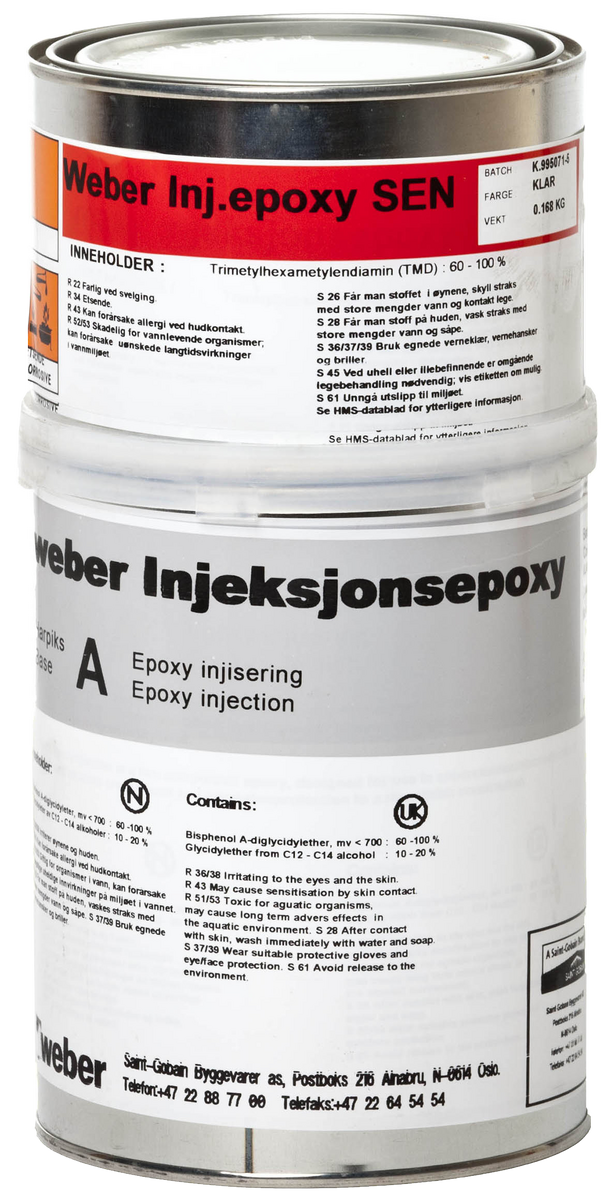 Injeksjonsepoxy 2-komp 1kg
