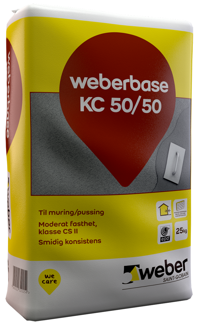 Kc50/50 mur pussmørtel 25kg s