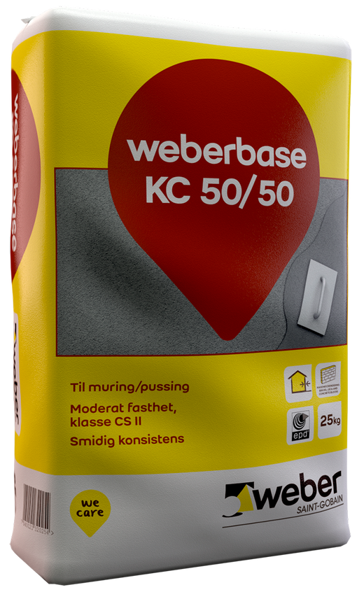 Kc50/50 mur pussmørtel 25kg s