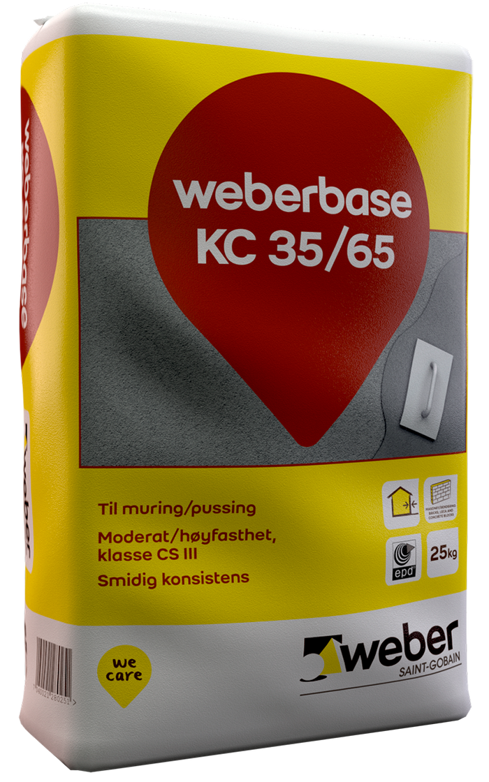 Kc35/65 mur pussmørtel 25kg s
