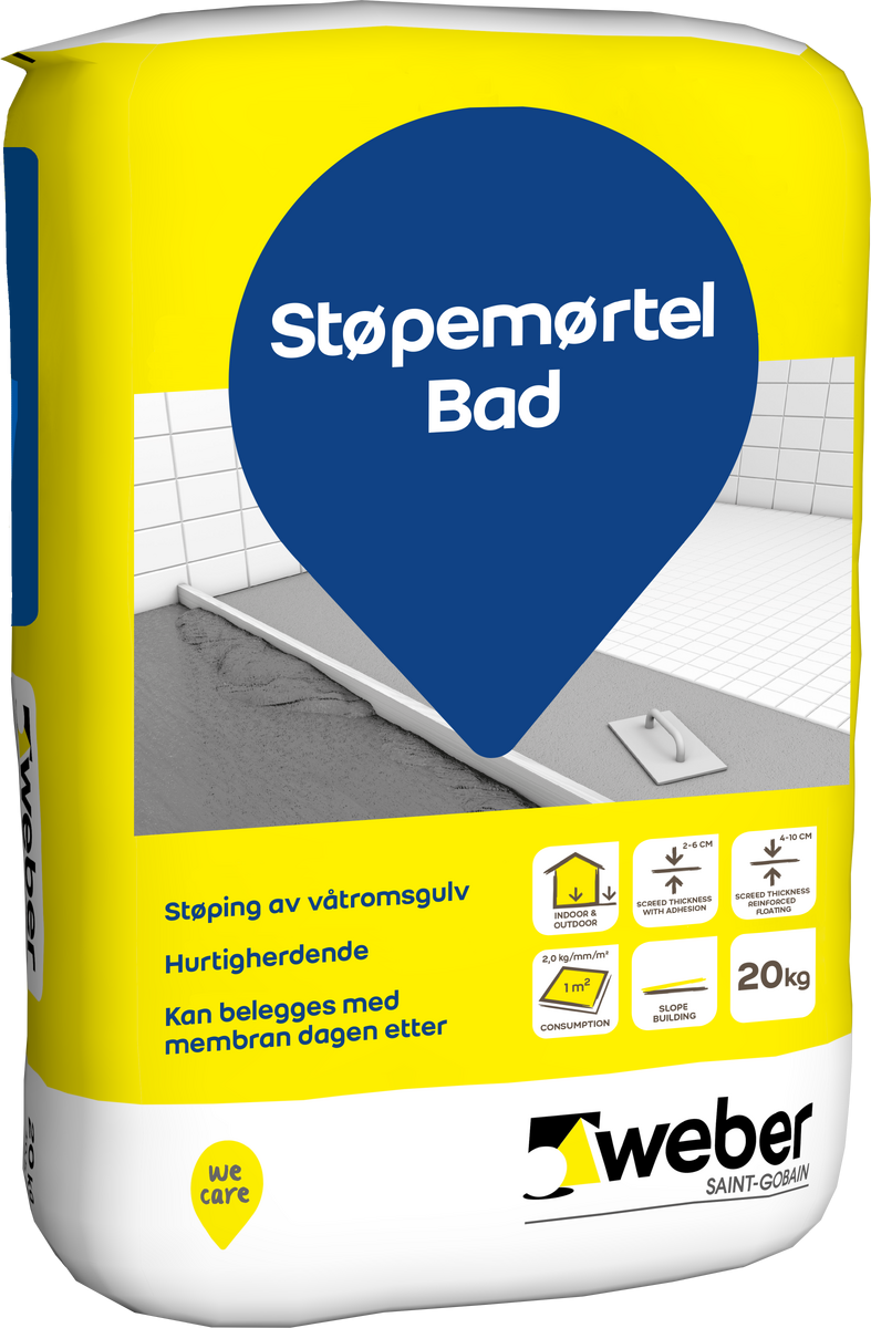 Støpemørtel bad 20kg
