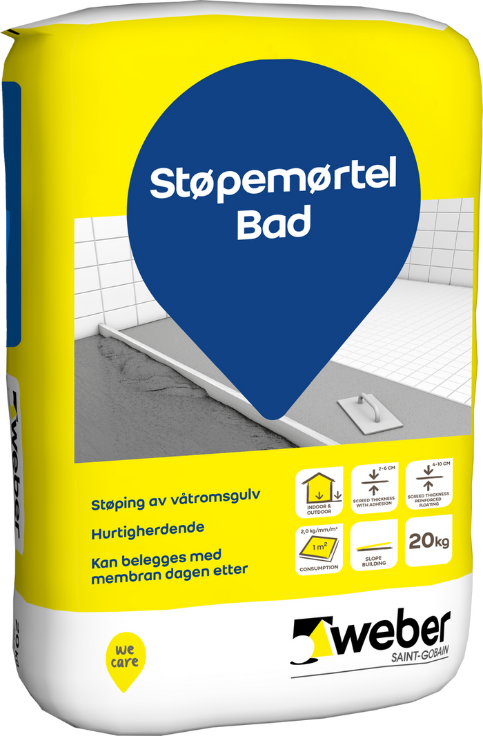 Støpemørtel bad 20kg