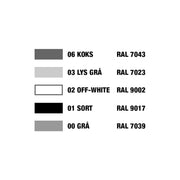 Fotlist selvklebende 50mm sort pvc 50meter