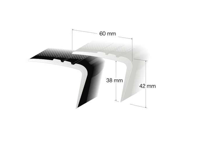 Trappenese PL39 PVC uten kant grå 400cm