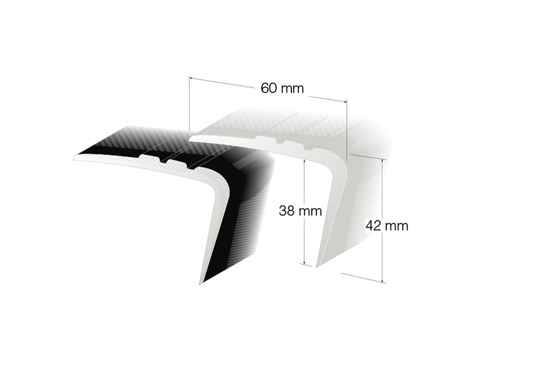 Trappenese PL39 PVC uten kant sort 400cm