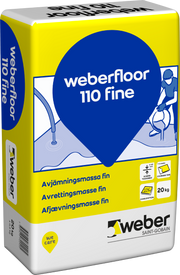 Avrettingsmasse weberfloor 110 fine 20kg