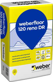 Avrettingsmasse weberfloor 120 hurtig reno 20kg
