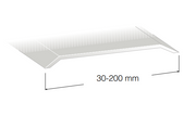 Skjøtelist SK12 100 rustfri børstet 200cm