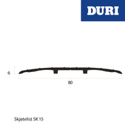 Skjøtelist SK15 sølv 300cm