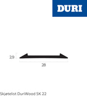 Skjøtelist nr 61 gull 100cm