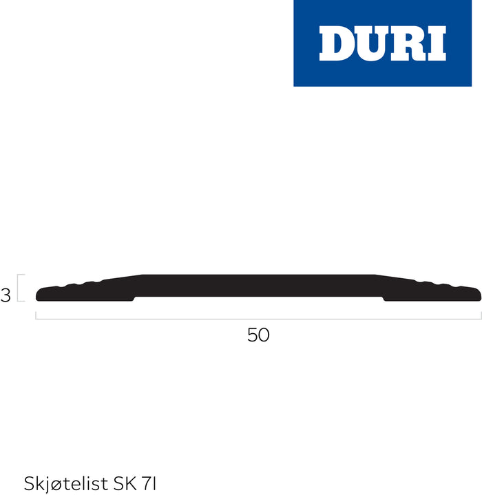 Skjøtelist SK71 gull 270cm