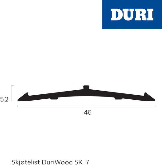 Skjøtelist SK17 sølv 300cm