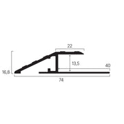 Avslutninglist KA 13 Sølv 270cm