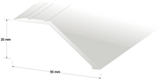 Nivålist KA61 sølv 270cm