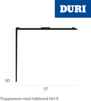 Trappenese NH 05 aluminium 300cm