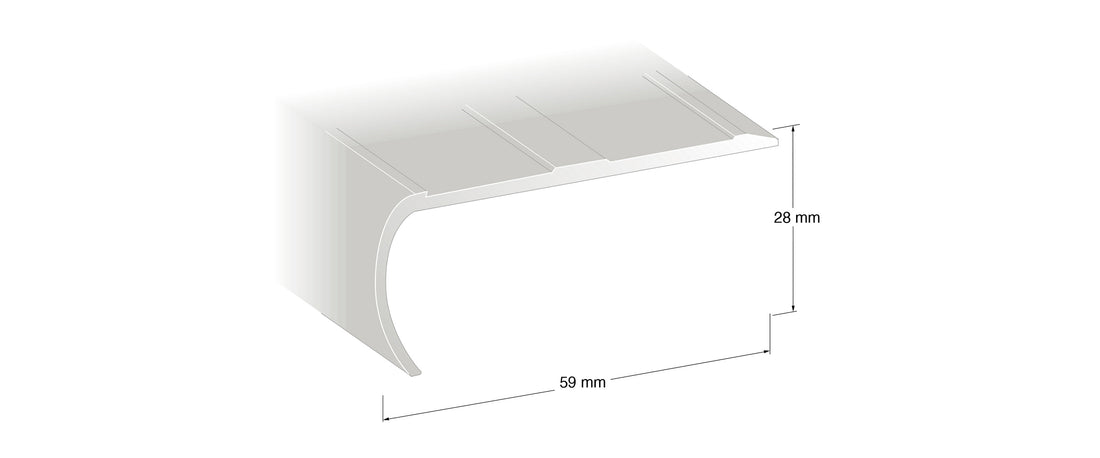 Trappenese NH 06 aluminium 300cm