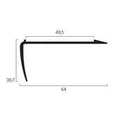 Trappenese NH 11 sølv 300cm