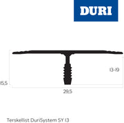 Skjøtelist SY13 gull 300cm