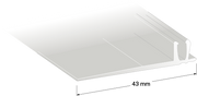 Grunnprofil SY 20 sølv 300cm