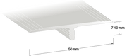 Skjøtelist SY24 sølv 300cm