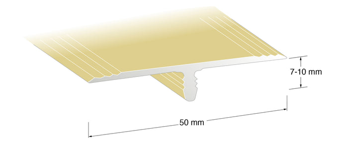 Skjøtelist SY24 gull 300cm