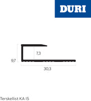 Terskellist KA 15 gull 300cm