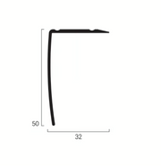 Trappenese NO 32 30X50mm 300cm Sort