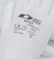 Ribbhanske Apus AD-19W Polyester Pu Hvit