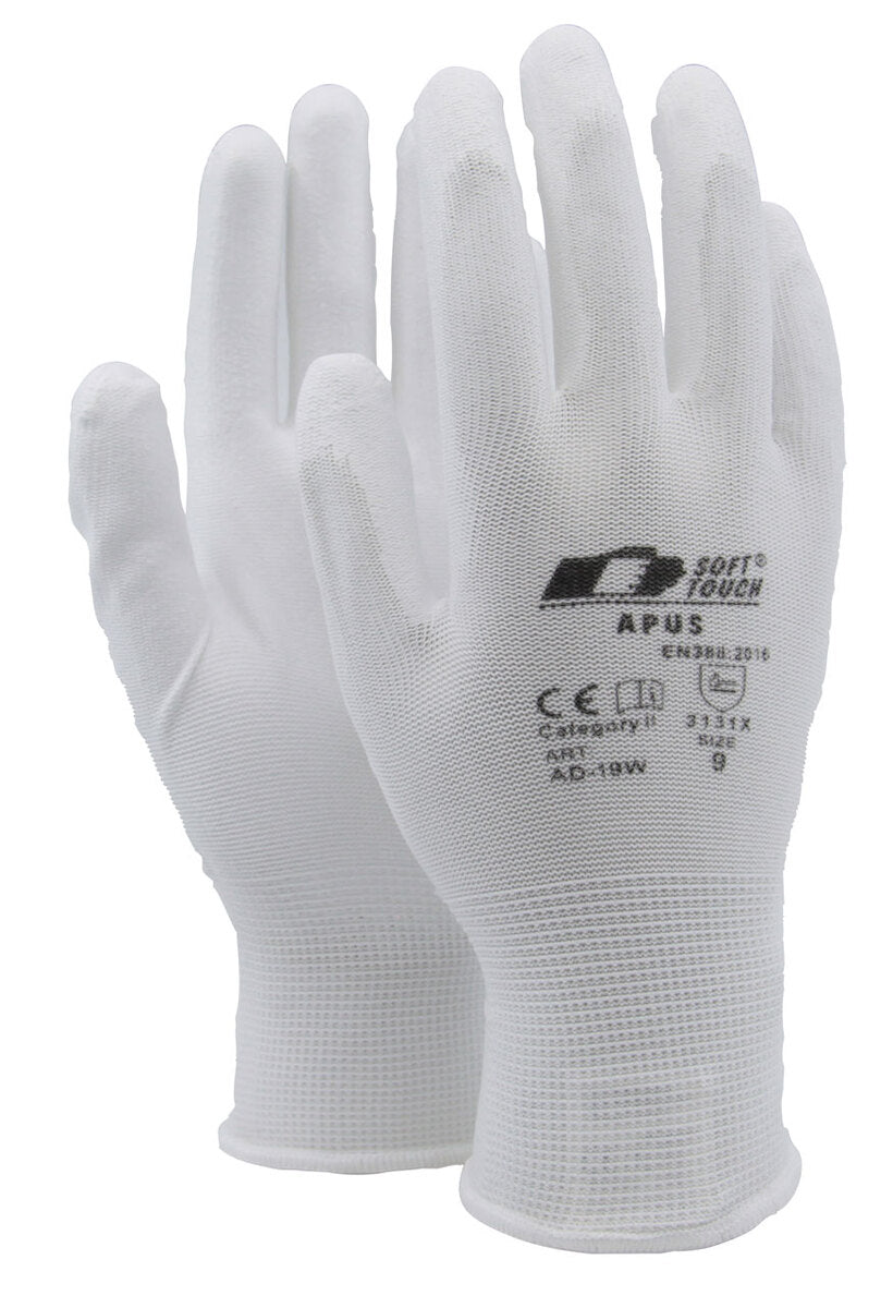Ribbhanske Apus AD-19W Polyester Pu Hvit