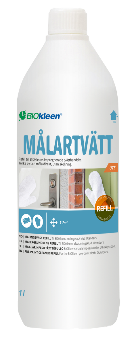Malervask refill ute eco 1l