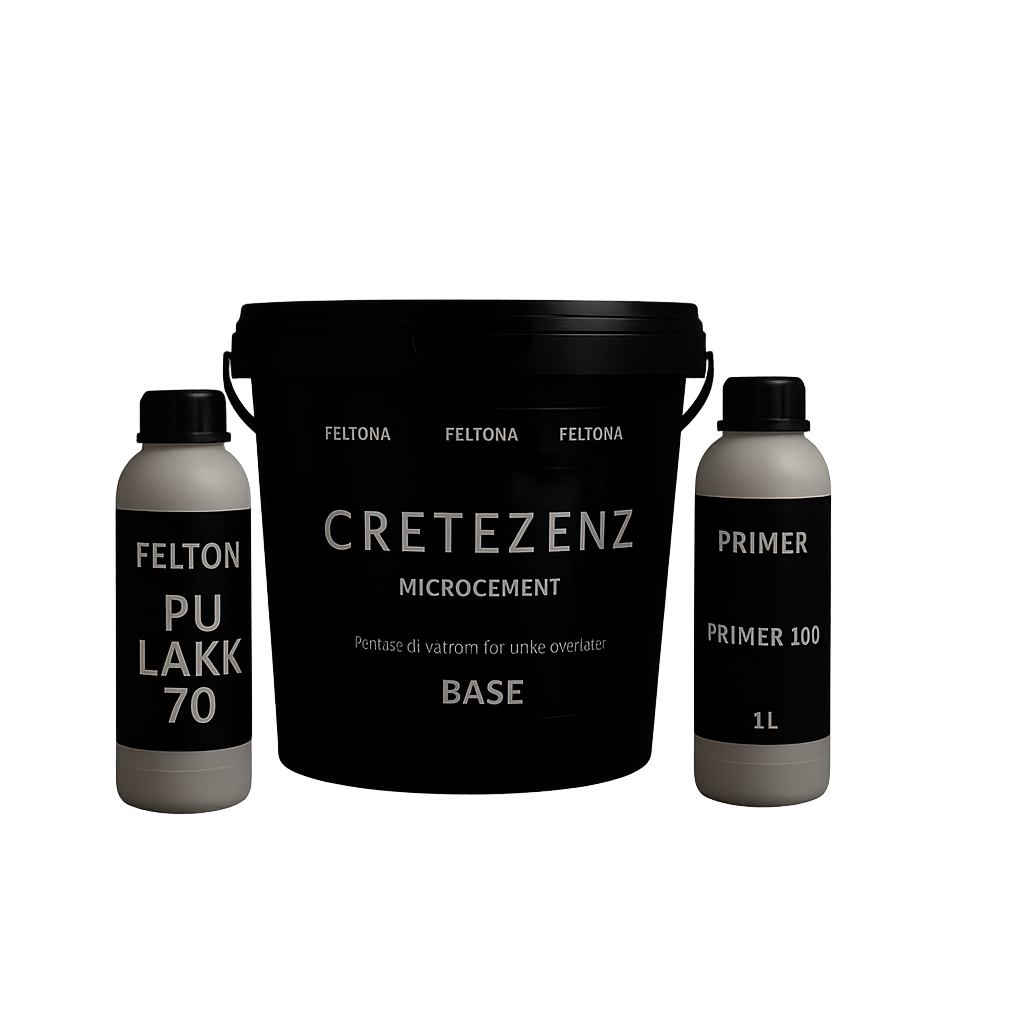 Feltona Cretezenz mikrosement pakkeløsning 4-5 kvm