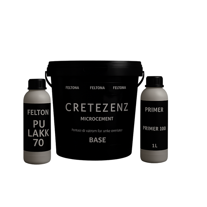 Feltona Cretezenz mikrosement pakkeløsning 4-5 kvm