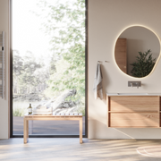 Benk 90cm, lys eik, bilde 2 av 6