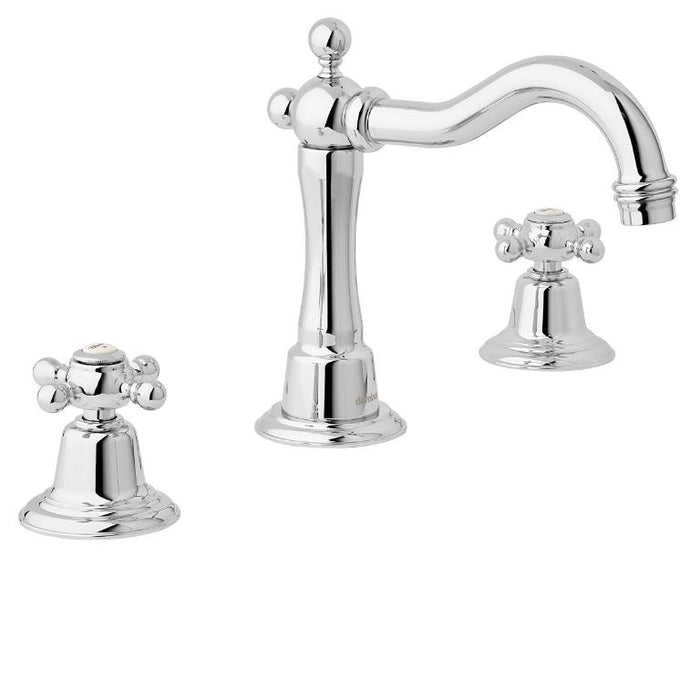 Tradition servantkran 3-hulls m/fast tut, krom, bilde 1 av 2