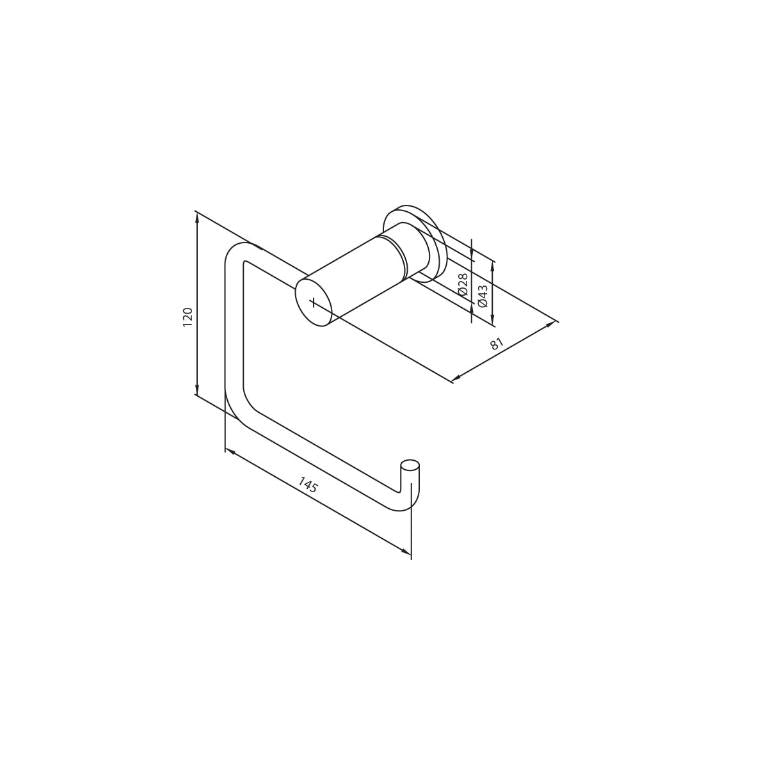 Silhouet toalettrullholder, bilde 2 av 2