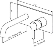 Silhouet servantkran for innbygging, bilde 4 av 4
