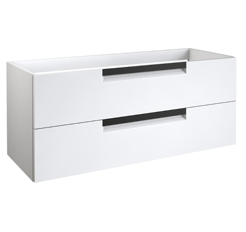 Slate 2 120 servantskap to skuffer/for dbl servant, hvit matt, bilde 1 av 4