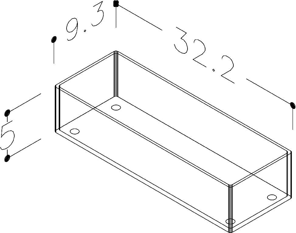 Skuffeinndeler D plexiglass liten 1 rom, bilde 2 av 2