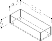 Skuffeinndeler D plexiglass liten 1 rom, bilde 2 av 2