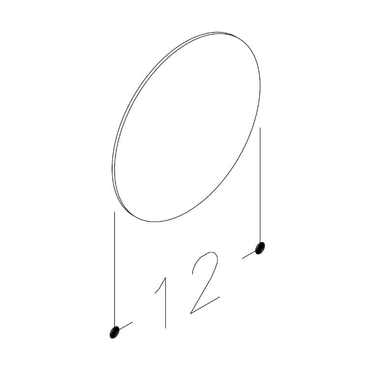 Speil med forstørrelseglass Ø12cm, bilde 3 av 3
