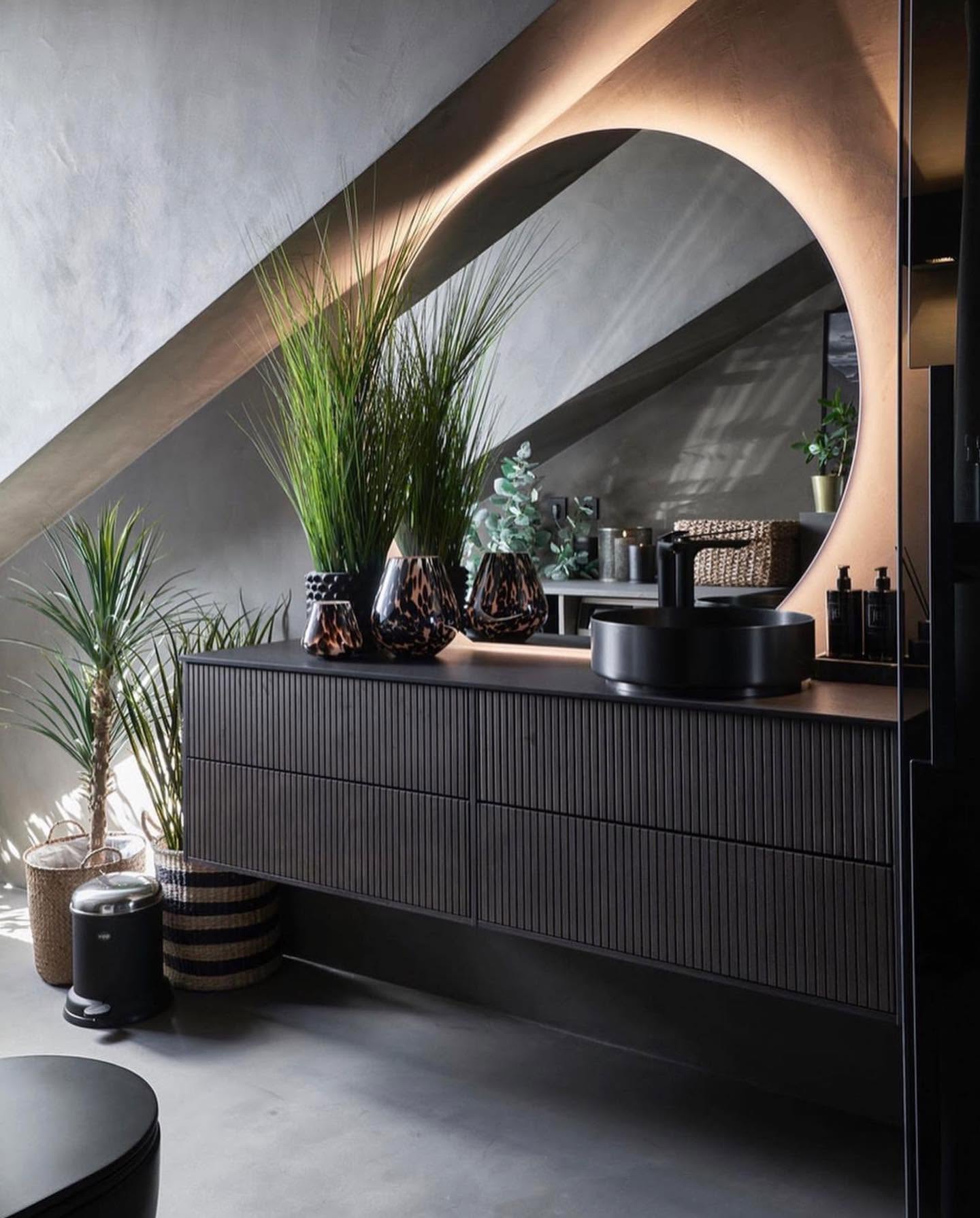 Mørkt og lunt mikrosementbad